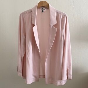 Light Pink Open-Front Jacket